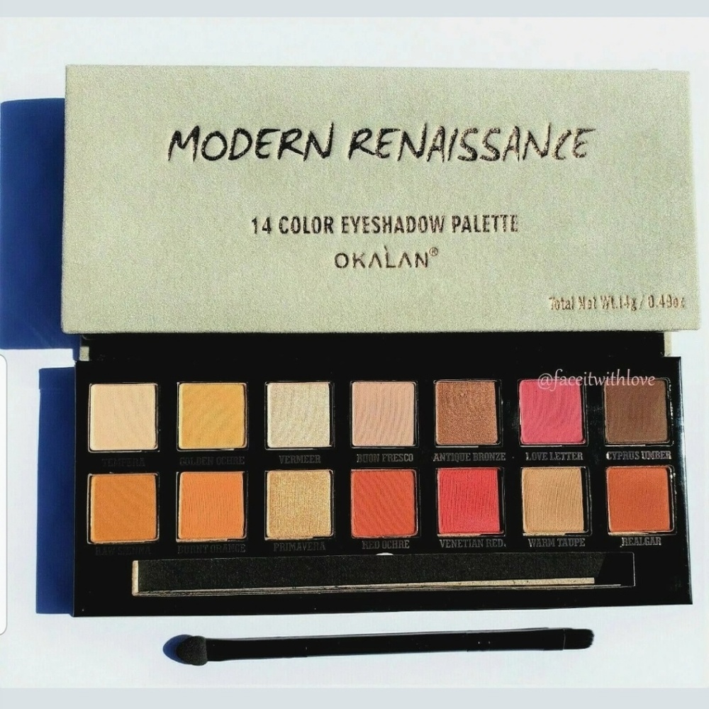 6 pc Okalan Modern Renaissance Eyeshadow P…